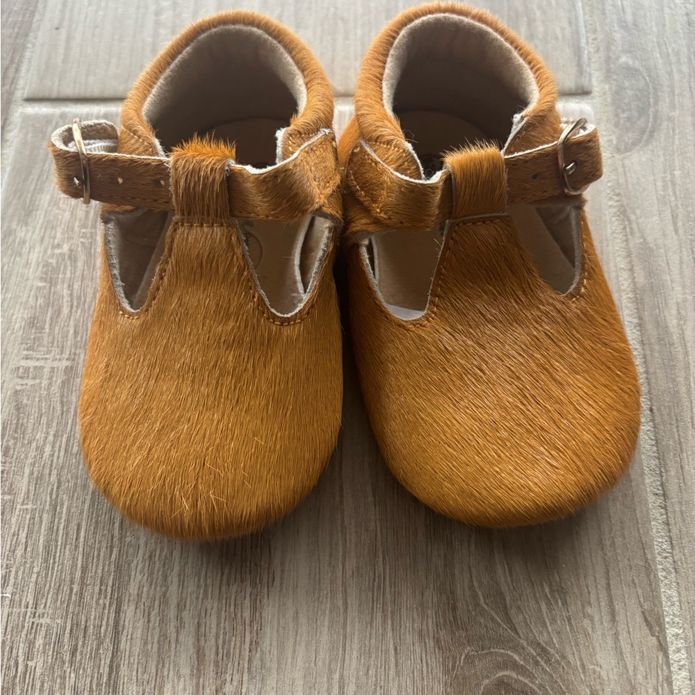 Adorable Tan Baby Walker Shoes size 18-24 months